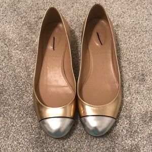 Jcrew Janey Shoes - gold & silver - Size 6.5